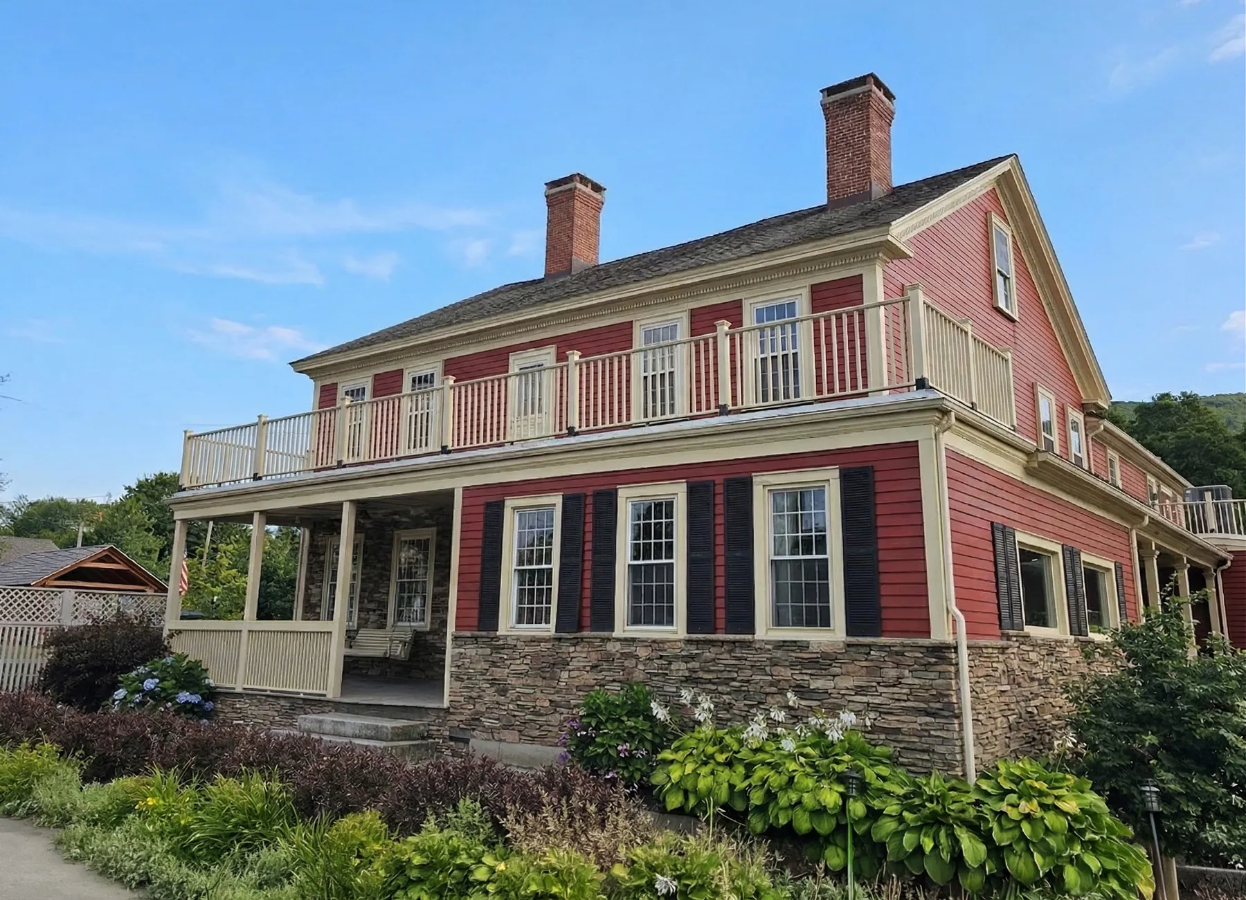 Exhibit A Brewing Company brewery and tavern in Williamsburg, historic farmhouse