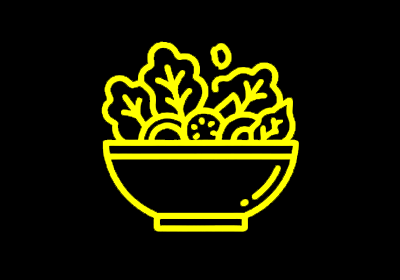 Icon, image placeholder of a garden salad.